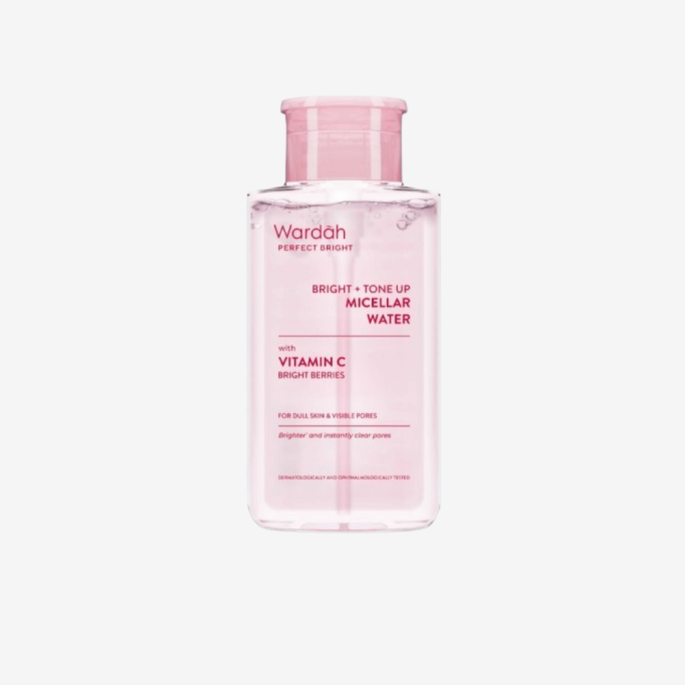 Wardah Perfect Bright Tone Up Micellar Water 240 ml, halal skincare for brightening and cleansing