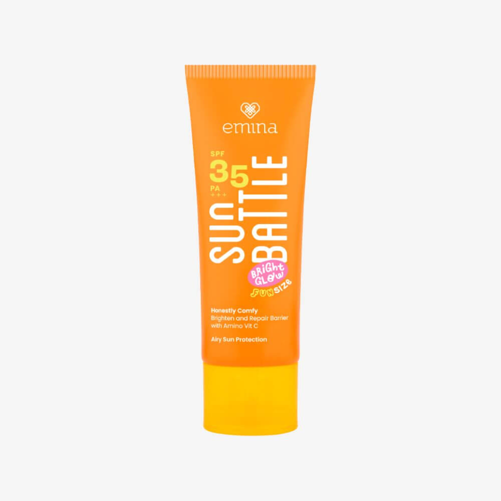 Sun Battle Bright Glow Honestly Comfy Brighten & Repair Barrier Airy Sun Protection SPF 35 PA+++ 20 ml